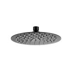 Fause Tepe Duş Başlığı Oval Slim 304 Metal Ø20 cm KTD105 (Mat Siyah)