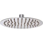 Fause Tepe Oval Slim Duş Başlığı 304 Metal Krom Ø20 cm Modern Tasarım ve Kolay Montaj-KTD105