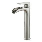 Fause Yüksek Çanak Lavabo Bataryası Şelale Fırçalanmış Nikel Ksl112-br Çok Renkli