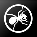 FAVFOUR INC Daire içinde Karınca Silueti 5.5" Uzun Özel Dekoratif Kalıp Kesim Çıkartma PRODIGY ANT Arabalar Tabletler için Dizüstü Bilgisayarlar Kaykay - Beyaz Renk