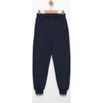 Favo Kids Erkek Çocuk Basic Jogger Eşofman Altı - Lastikli Paça Ve Kordonlu Bel Lacivert 9 Yaş