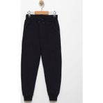 Favo Kids Erkek Çocuk Basic Jogger Eşofman Altı - Lastikli Paça Ve Kordonlu Bel Siyah 5 Yaş