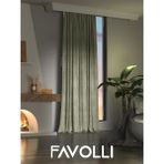 Favolli Kadife Dokulu Ada Çayı Ada Fon Perde Ekstrafor Büzgülü Dream Series - 100 x 250 cm