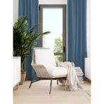 Favolli Kadife Dokulu Derin Mavi Ada Fon Perde Ekstrafor Büzgülü Dream Series - 100 x 250 cm