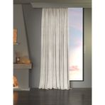 Favolli Kadife Dokulu Ekru Ada Fon Perde Ekstrafor Büzgülü Dream Series - 200 x 270 cm