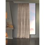FAVOLLİ Kadife Dokulu Fon Perde Ekstrafor Büzgülü Sahra Beji Renkli 200 x 260 cm