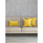 Favolli Kadife Dokulu Hint Sarısı Kırlent Kılıfı Dream Serisi Punch Için Uygun Gizli FERMUAR45 x 45 cm