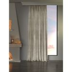 Favolli Kadife Dokulu Keten Rengi Ada Fon Perde Ekstrafor Büzgülü Dream Series - 250 x 250 cm