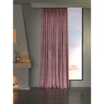 Favolli Kadife Dokulu Lavanta Pembesi Rengi Ada Fon Perde Ekstrafor Büzgülü Dream Series - 100 x 270 cm - Lavanta Rengi