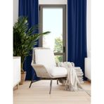 Favolli Kadife Dokulu Safir Rengi Ada Fon Perde Ekstrafor Büzgülü Dream Series - 250 x 270 cm