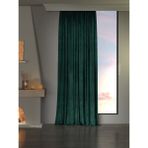 Favolli Kadife Dokulu Zümrüt Rengi Ada Fon Perde Ekstrafor Büzgülü Dream Series - 200 x 260 cm - Zümrüt Yeşili