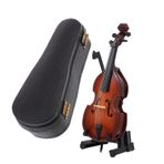 FAVOMOTO 1 Bilgisayar Çello Modeli Ahşap Minyatür Bas Mini Gitar Modeli Minyatür Bas Modeli Mini Viyolonsel El Sanatları Mini Bas Modeli Dekorasyon Reçine Müzikal Heykel ıhlamur Bebek Raf