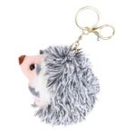 FAVOMOTO 1 Bilgisayar Kirpi Anahtarlık çanta anahtarlık Araba kolye çocuk oyuncak çocuk hediye anahtarlıklar anahtar aksesuar karikatür peluş anahtarlık küçük kirpi Aksesuarlar kısa peluş