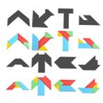FAVOMOTO 1 Kutu Çocuklar Ahşap Oyuncaklar Çocuklar Eğitici Oyuncaklar Çocuklar Için Oyuncaklar 3d Rus Blokları Çocuk Oyun Seti Tangram Oyuncak Hayvan Oyuncakları Bambu Yapboz Teneke Kutu