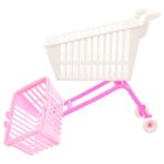 FAVOMOTO 1 Takım Bebek Alışveriş Sepeti Ev Için Süslemeler Küçük Vagon Market Arabası Gibi Davran Arabası Oyuncaklar Masaüstü Dekoru Küçük Konteyner Alışveriş Yapmak Mini Kamyon Plastik