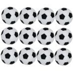 FAVOMOTO 12 Adet mini langırt futbol topları masaüstü oyunu langırt topları 23mm çocuklar futbol topu langırt aksesuarları masa futbolu aksesuarları yetişkin oyun topu topla beraber