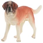 FAVOMOTO 2 Adet Aziz Bernard Köpek Modeli Köpek Heykelcik Köpek Yavrusu Modeli Süs Köpek Dekorasyon Minyatür Köpek Koleksiyon Karikatür Köpek Süsü Plastik Yapay Köpek Çocuk Evcil Köpek