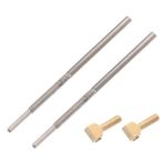 FAVOMOTO 2 Adet Dize Keman Vida Çubuğu Vana Kavramak Banço Anti Sifon Valfi Tamir Takımı Mengene Delik Tuner Vidalar Düzeltmek Yay Kıvrım Kiti Yüzük Karbon Fiber Gitar Bas Boru Metal Silver