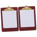FAVOMOTO 2 Adet oyuncak bebek panosu ofis panoları mini not defterleri modeller bebek kağıt panosu bebek okul malzemeleri oyuncak bebek evi modeli yazma klasörü karton Aksesuarlar reçine