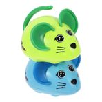 FAVOMOTO 2 Adet Zıplayan Oyuncaklar Oyuncakları Kurun Fare Yürüyen Oyuncak Kedi Oyuncak Fare Oyuncaklarını Kurun Fare Kurmalı Oyuncaklar Tasfiye Yapay Fare Uzaktan Kumanda Kedi Çiziği Çocuk