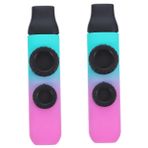 FAVOMOTO 2 Takım Çift Delik Kazoo Pirinç Aletler Yetişkinler Için Armonikalar Elektrikli Ukulele Gitar Ortakları Kazoos Bas Gitar Bakır Boru İp Çocuk Yüksek Teknoloji Ürünü Plastik Malzeme