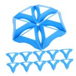 FAVOMOTO 20 Adet Küp Üçgen Tabanı Mini Tripod Şampiyon Jeneratör Yıkayıcı Kapatma Valfi Jeneratör Için Gaz Vanası Çekvalf Vanası Jeneratör Vanası Çekvalf Tank Valfi Blue Plastik