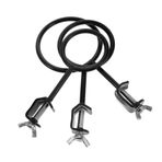 FAVOMOTO 3 Adet Deney Ekipmanı Şişe Destek Kelepçesi Beher Destek Halkası Bilim Laboratuarı Ekipmanları Laboratuvar Destek Halkası Demir Halka Standı Laboratuvar Şişesi Tutucu Metal Black