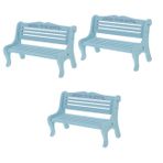 FAVOMOTO 3 Parça mini sandalye dekorasyonu mobilya modeller ahşap bebek evi tezgahı minyatür ahşap bank oyuncak bebek evi süslemek Küçük ahşap tabure Aksesuarlar süs eşyaları Odun