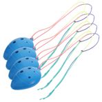 FAVOMOTO 4 Adet Çocuklar Mini Ocarina Delikli Ocarina Giriş Ocarina Patates Flüt Okarina Düdüğü Çocuklar Için Plastik Ocarina Minik Ocarina Hediye Evde Yetiştirilen Karın Kası Taşınabilir