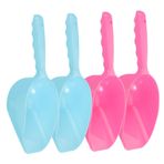 FAVOMOTO 4 Adet küçük bahçe küreği yürümeye başlayan çocuk oyuncaklar kepçe kürek kenarı için plastik kürekler yaz için kürekler el kullanımı havuzu kazma küreği küreği