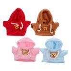 FAVOMOTO 4 Adet Oyuncaklar Oyuncak Bebek Giysileri Bebek Doldurulmuş Hayvan Kıyafetler Değiştirilebilir Ayı Oyuncak Bebek Giysileri Ayı Kıyafetleri Peluş Oyuncak Giyim Küçük Ayı Kumaş