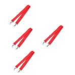 FAVOMOTO 4 Adet Trampet Kayışı Davul Askısı Sapan Davul Omuz Askısı Pikap Tek Bobini Kapsar Omuz Bandı Naylon Davul Kayışı Yürümeye Başlayan Çocuk Askısı Metal Kırmızı Kemer Polyester