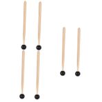 FAVOMOTO 6 Adet Eterik Bagetler Çocuklar Klavye Yetişkinler Için Bagetler Müzik Klavyesi Lastik Tokmaklar Vurmalı Tokmak Çubukları Glockenspiel Tokmakları Davul Silika Jeli Pedal Gitar