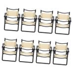 FAVOMOTO 8 Pcs Mini Katlanır Sandalye Minyatür Bebek Evi Aksesuarları Minyatürler Minyatür Sandalye Pervane Mini Ev Süsleme Minyatür Plaj Sandalyesi Modeli Minyatür Ev Dekor Mini Sandalye