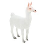 FAVOMOTO alpaka modeli oyuncak alpaka peluş bebek yaban hayatı hayvan modeli eğitici oyuncak egitici oyuncak modeller yaban hayatı hayvan figürü simülasyon alpaka süsleme yapay