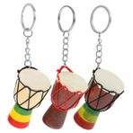 FAVOMOTO Araba Dekoru Anahtarlık 1 Takım Djembe Kolye Müzik Kolye Piyano Anahtarlar Için Anahtarı Çekicilik Djembe Davul Enstrüman Davul Kolye Asılı Çanta Kolye Araba Kolye