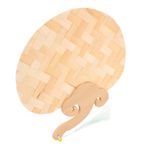 FAVOMOTO Bambu hayranı DIY yelpaze olarak ideal yelpaze Duvar süsü olarak kullanılabilir yelpaze Tazeleyici bir esinti sağlayan yelpaze dekoratif yelpaze el fanı bambu manuel fan