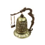 FAVOMOTO Diş Macunu Sıkacağı Rulo Keman Çantası Sırt Çantası Askıları Çin Şansı Feng Shui Masaüstü Ejderhası Masa Aksesuarı Yazma Aksesuarları Bronz Rüzgar Çanları Zil Alaşım Ejderha Çanı