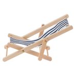 FAVOMOTO Dollhouse Şezlong aksiyon figürü ekranı minyatür sandalye modeli plaj sandalyesi katlanabilir modeller mobilya mini dekorasyonu minyatür şezlong oyuncak bebek evi süslemeler