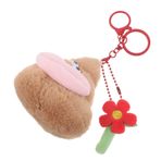 FAVOMOTO Kaka Bebeği Taşınabilir Kurutucu Peluş Oyuncak Anahtarlık Küçük Kitap Bebek Evi Oyuncak Bebek Evi Kıyafet Rafı Sırt Çantası Anahtarı Çocuk Oyuncakları Peluş Bebek Anahtarlık Pamuk