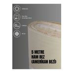 FAVORA %100 Pamuk 46 Tel Amerikan Bezi Ham Bez Punch Kumaş - Krem 500x220 cm F2164