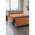Favora %100 Pamuk Ranforce Premium Çift Kişilik Çarşaf - Turuncu - 240 x 260
