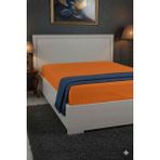 Favora %100 Pamuk Ranforce Premium King Size Lastikli Çarşaf - Turuncu - 180 x 200