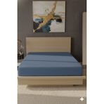 Favora %100 Pamuk Ranforce Premium Tek Kişilik Çarşaf - İndigo - Indigo - 160 x 240