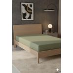 Favora %100 Pamuk Ranforce Premium Tek Kişilik Çarşaf - Yeşil - 160 x 240