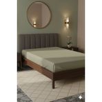 Favora %100 Pamuk Ranforce Premium Tek Kişilik Lastikli Çarşaf - Bej