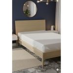 Favora %100 Pamuk Ranforce Premium Tek Kişilik Lastikli Çarşaf - Beyaz - 100 x 200