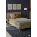 Favora %100 Pamuk Ranforce Premium Tek Kişilik Lastikli Çarşaf - Vizon - 100 x 200
