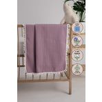 Favora 100x120 Lila Cherry Bebek Battaniyesi Pamuklu Pike