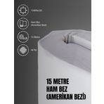 Favora 1500x220 cm Beyaz Pamuk 46 Tel Amerikan Bezi Ham Bez Punch Kumaş